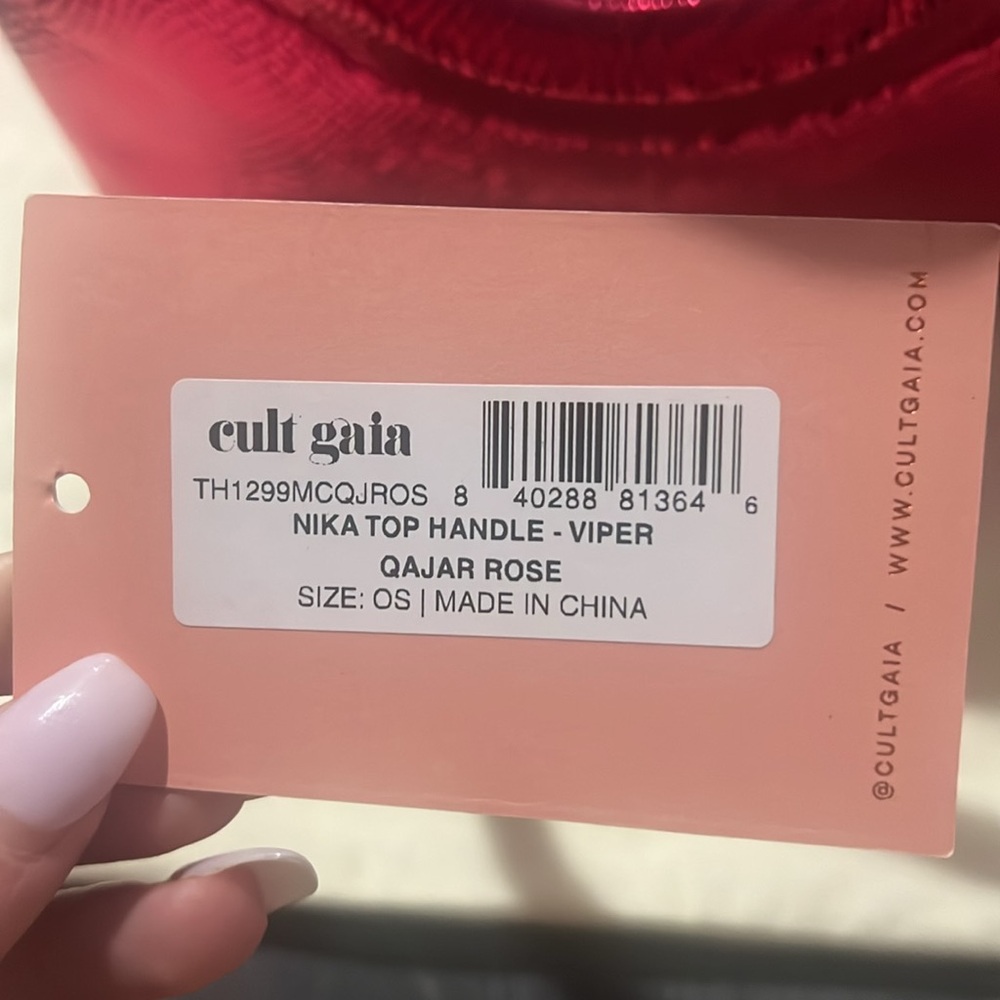 Cult Gaia Hot Pink Nika top handle bag - Picture 8 of 9